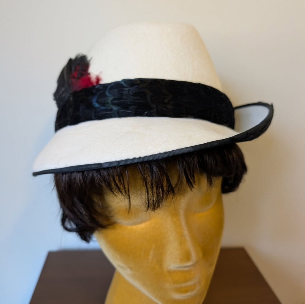 🌟EUC Designer Styled By Jack McConnell Hat Fedora One Of A Kind! Wool Beige